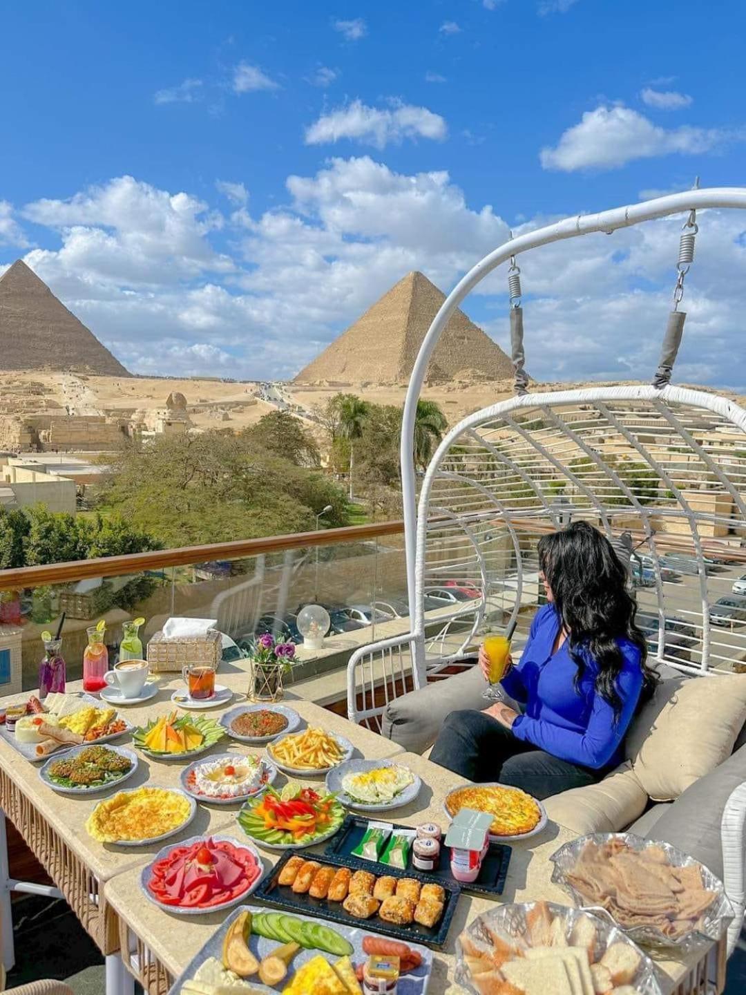 Tree Lounge Pyramids View Inn , Sphinx Giza Kafret el-Gabal Exteriér fotografie