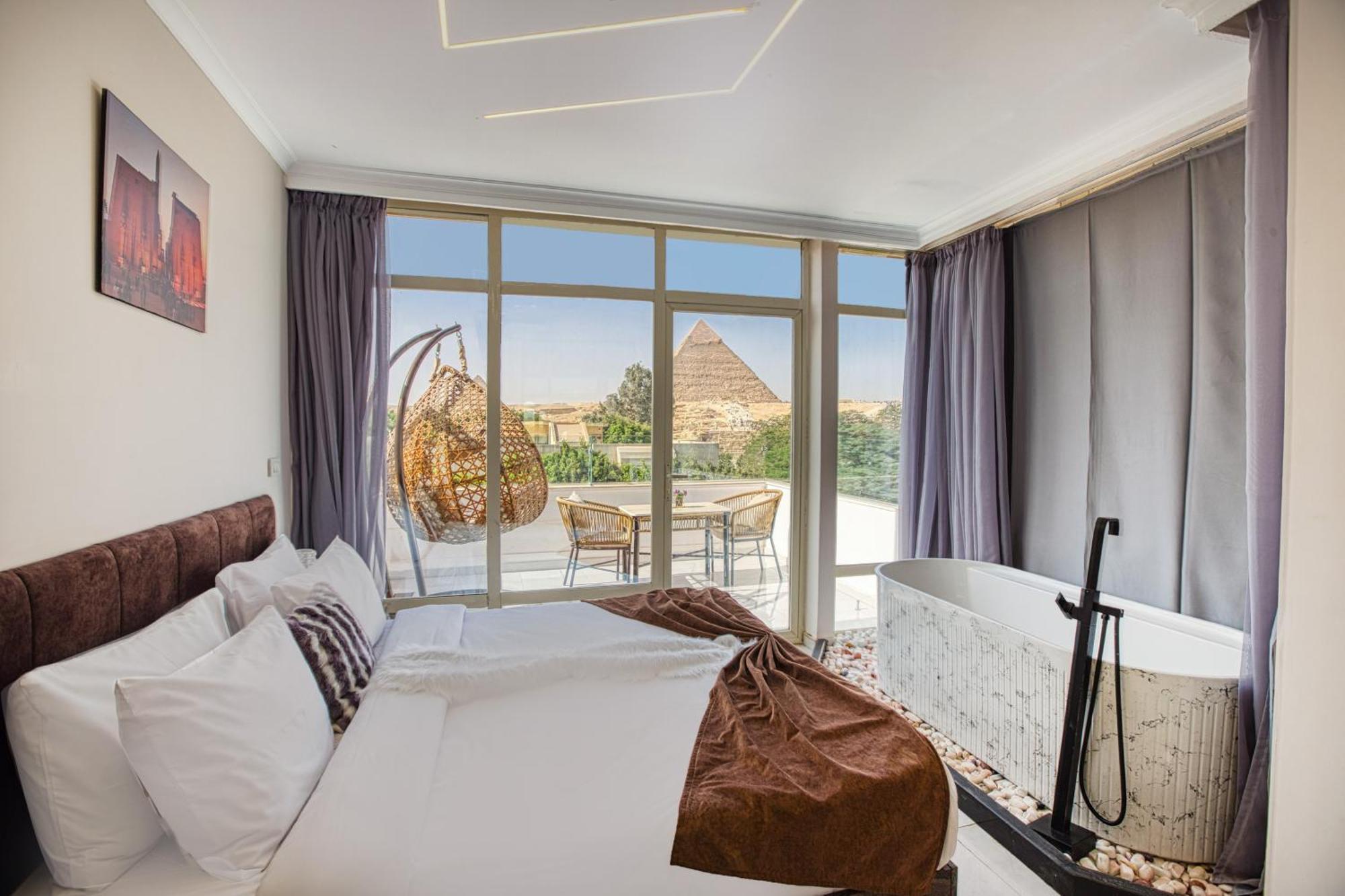 Tree Lounge Pyramids View Inn , Sphinx Giza Kafret el-Gabal Exteriér fotografie